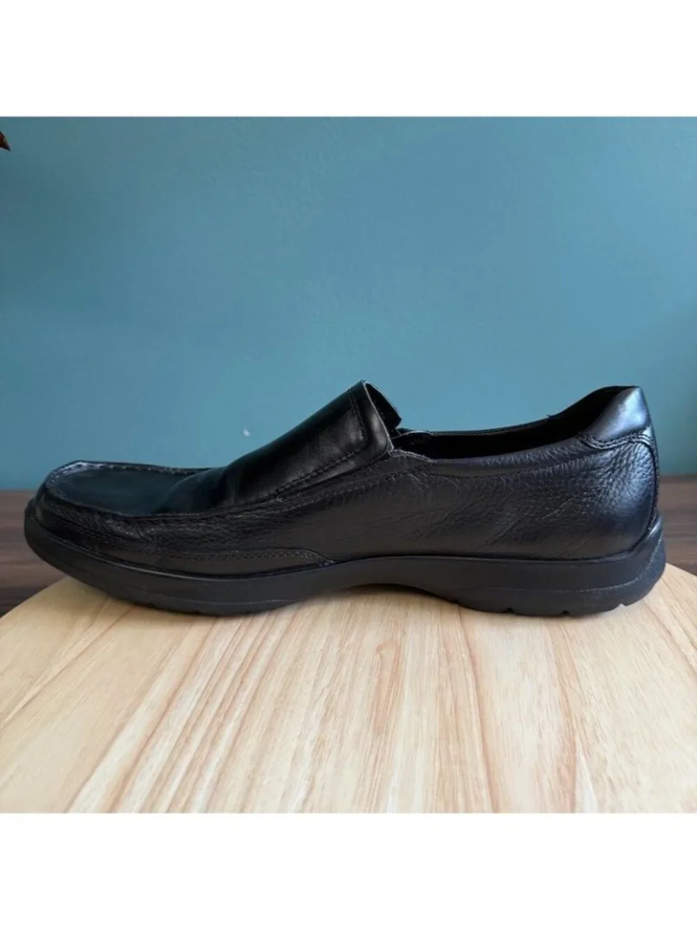 Bostonian Jolliet Mens Black Leather Loafers Size 13 M Duralite